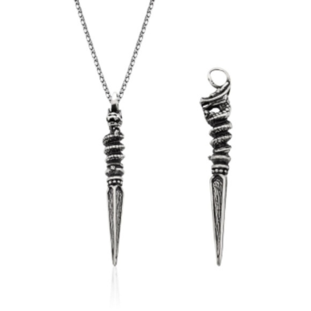 Sterling Silver Stylish Men's Necklace - Picture 4 of 8